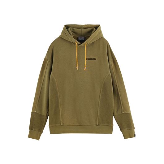 Снимка на SCOTCH&SODA MEN'S CUT & SEWN PANELLED FELPA HOODIE