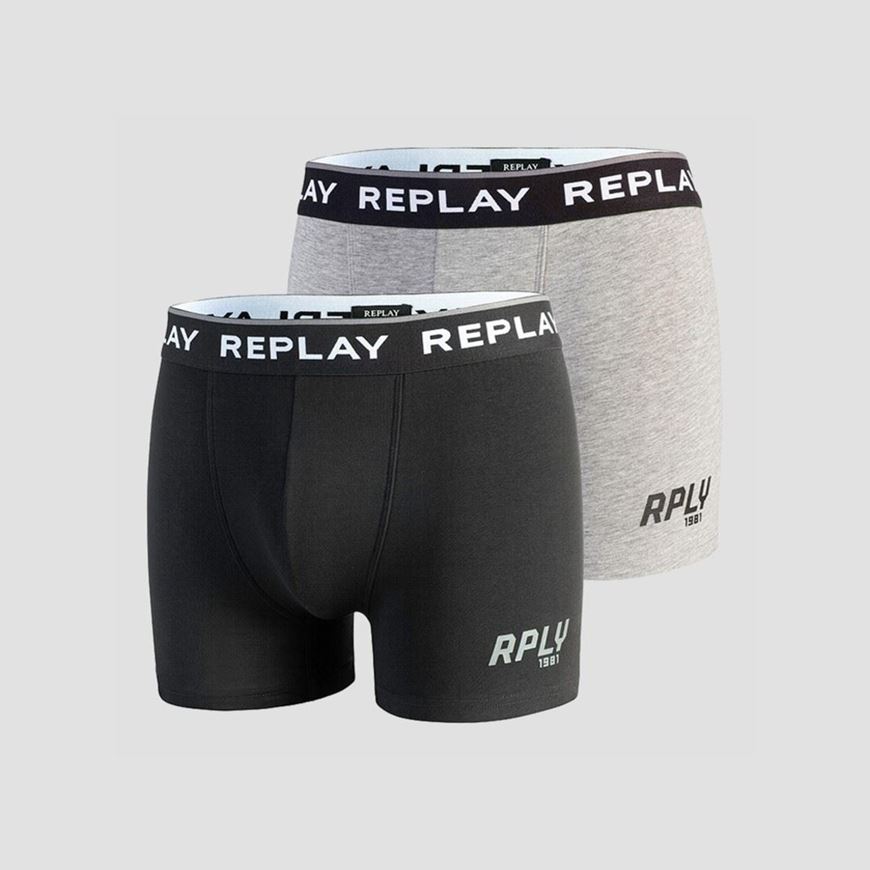 Снимка на REPLAY MEN'S PACK OF 2 BOXER BRIEFS WITH PRINT