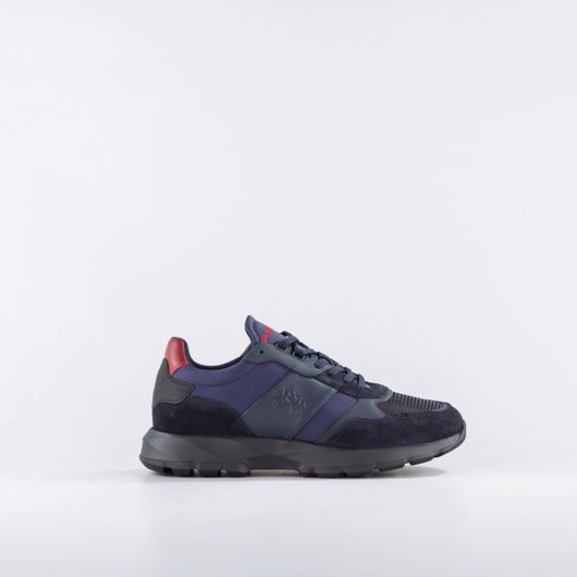 Снимка на LA MARTINA MEN'S TRAINERS IN MIX OF LEATHER, FABRIC AND SUEDE