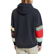 Снимка на SCOTCH&SODA MEN'S RELAXED FIT CLUB SODA APPLIQUE HOODIE IN ORGANIC COTTON