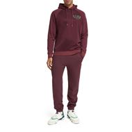 Снимка на SCOTCH&SODA MEN'S REGULAR FIT HOODIE WITH SPRAY EFFECT IN ORGANIC COTTON BLEND