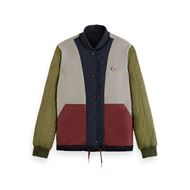 Снимка на SCOTCH&SODA MEN'S REVERSIBLE BOMBER JACKET IN MIXED QUALITIES