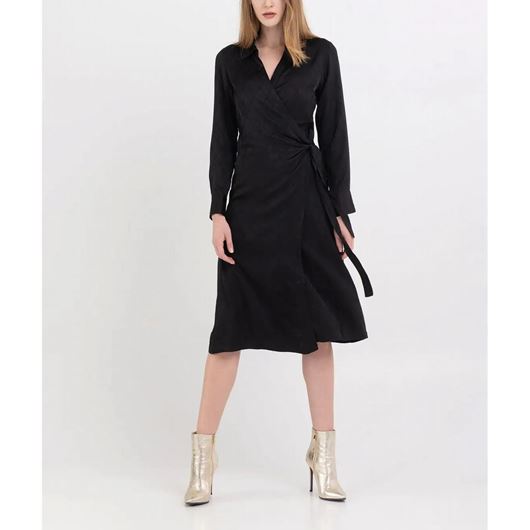 Снимка на REPLAY WOMEN'S LONG SHIRT-DRESS IN VISCOSE SATIN