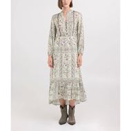 Снимка на REPLAY WOMEN'S LONG DRESS WITH FRILL IN VISCOSE SATIN