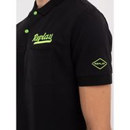 Снимка на REPLAY MEN'S POLO SHIRT IN COTTON PIQUÉ WITH POCKET AND EMBROIDERY