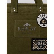Снимка на REPLAY WOMEN'S SHOPPER IN WASHED CANVAS WITH PATCH