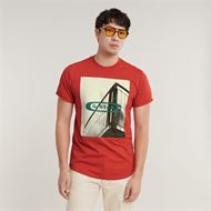 Снимка на G-STAR RAW MEN'S HQ OLDSKOOL LOGO LASH T-SHIRT