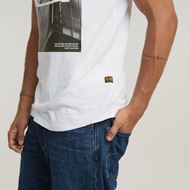 Снимка на G-STAR RAW MEN'S HQ OLDSKOOL LOGO LASH T-SHIRT