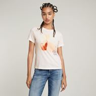 Снимка на G-STAR RAW WOMEN'S ABSTRACT WATER COLOR PRINT TOP 