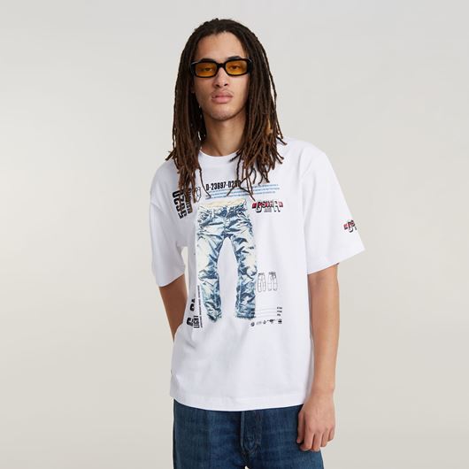 Снимка на G-STAR RAW MEN'S MODELKIT PRINT BOXY T-SHIRT