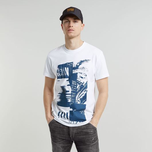 Снимка на G-STAR RAW MEN'S MAGAZINE PRINT T-SHIRT