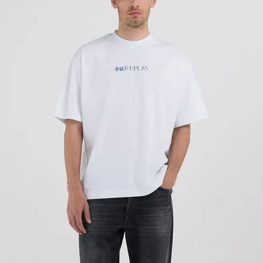 Снимка на REPLAY MEN'S "STONOLOGY" CREW-NECK T-SHIRT WITH REPLAY X MARTIN GARRIX LOGO AND LETTERING