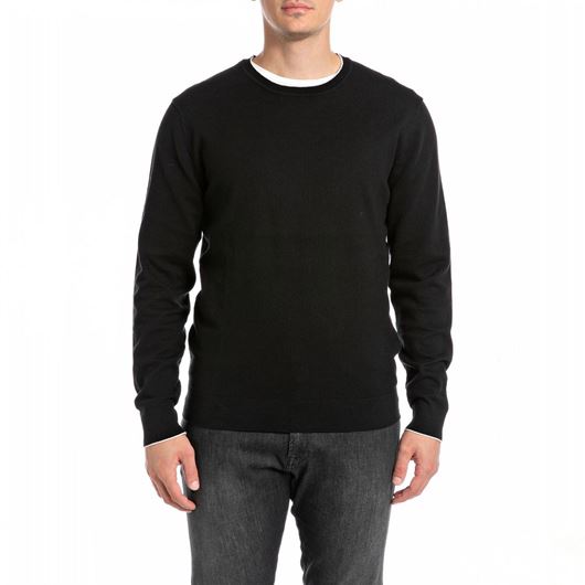 Снимка на REPLAY MEN'S CREWNECK PULLOVER IN COTTON AND CASHMERE