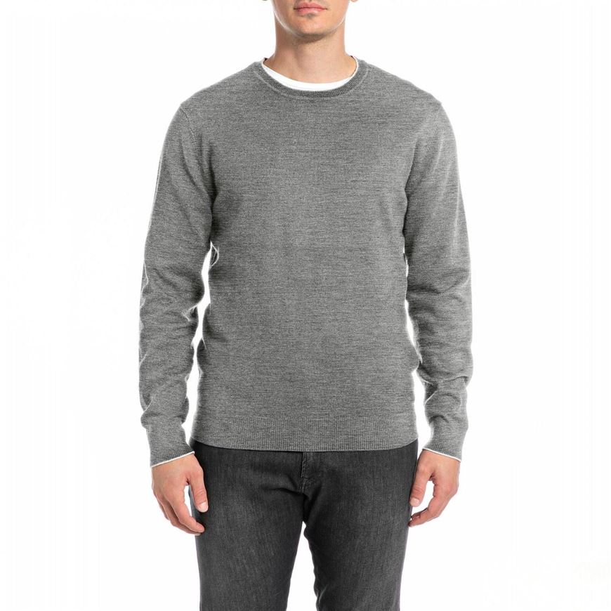 Снимка на REPLAY MEN'S CREWNECK PULLOVER IN COTTON AND CASHMERE