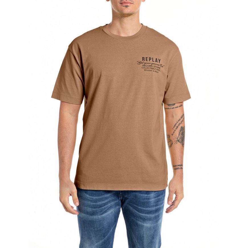 Снимка на REPLAY MEN'S RELAXED-FIT T-SHIRT WITH LETTERING