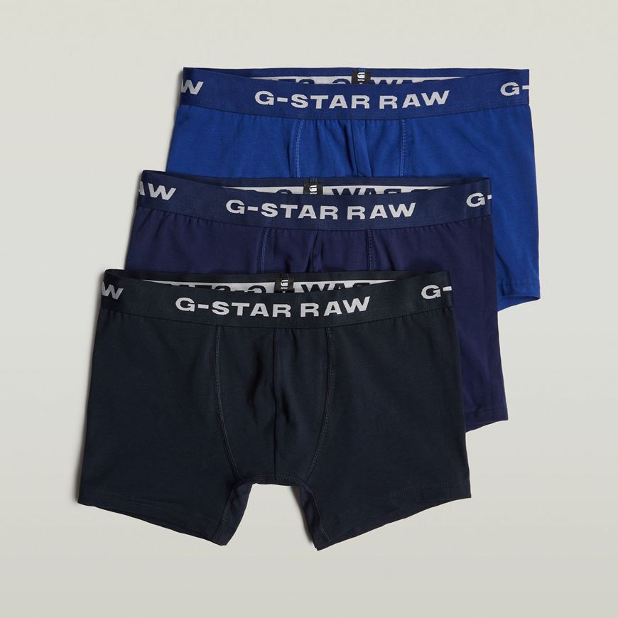 Снимка на G-STAR RAW MEN'S BOXER BRIEFS 3 PACK BLUE TONE