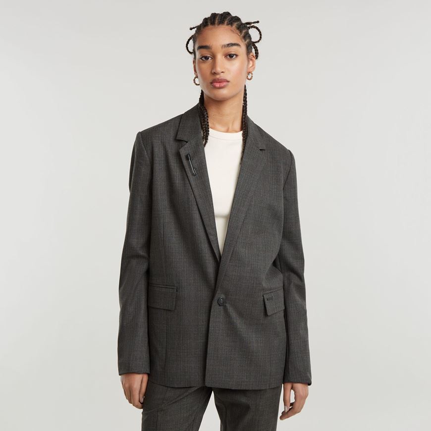 Снимка на G-STAR RAW WOMEN'S CHECK BOYFRIEND BLAZER