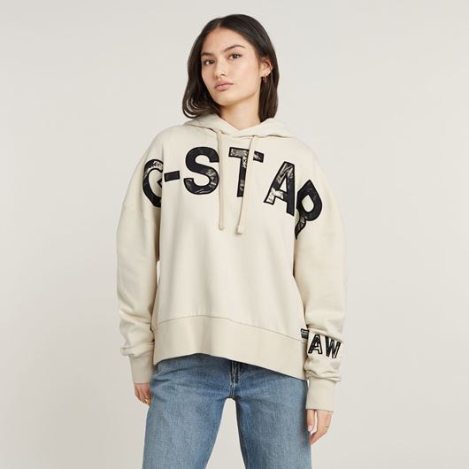 Снимка на G-STAR RAW WOMEN'S EMBRO PRINT OVS HOODED SWEATER