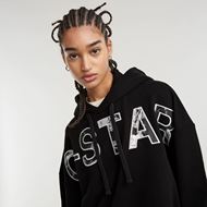 Снимка на G-STAR RAW WOMEN'S EMBRO PRINT OVS HOODED SWEATER