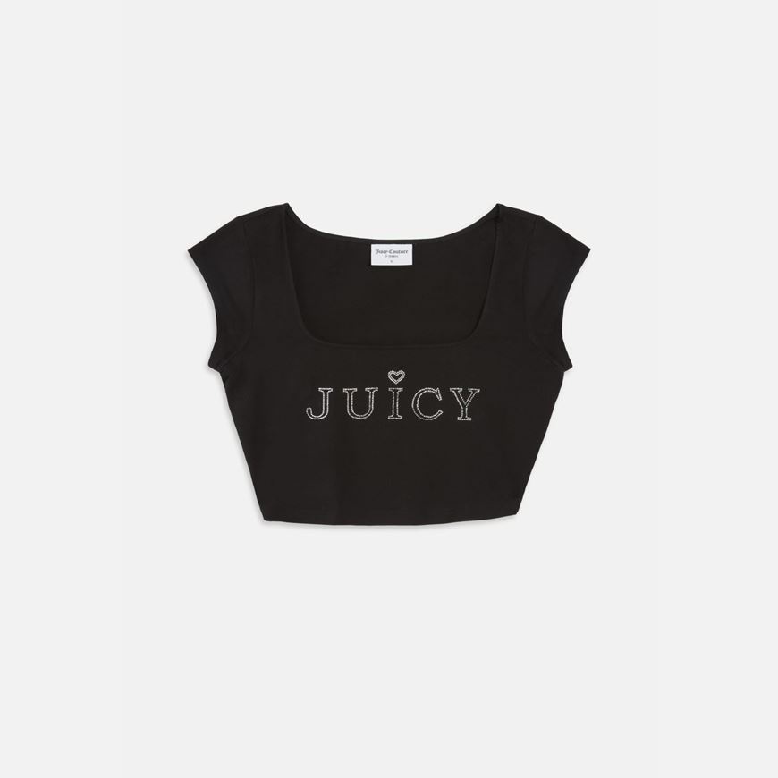 Снимка на JUICY COUTURE WOMEN'S REGAL SQUARE NECK CROPPED TEE