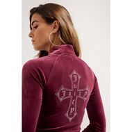 Снимка на JUICY COUTURE WOMEN'S JUICY CROSS MORGAN CORSET TRACK TOP