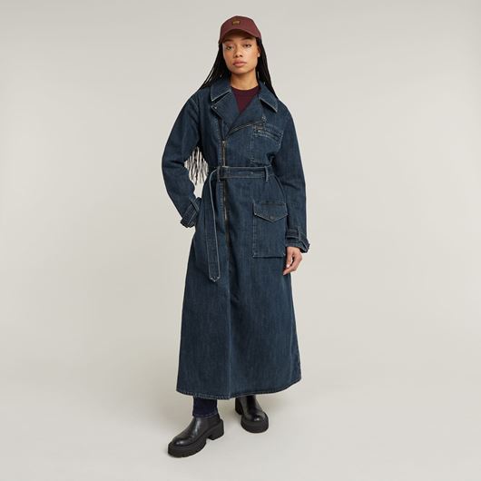 Снимка на G-STAR RAW WOMEN'S LONG BIKER TRENCH