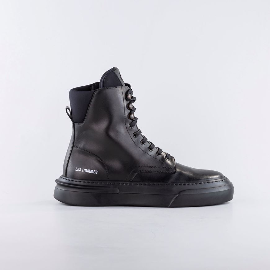 Снимка на LES HOMMES MEN'S LEATHER LACE UP BOOTS