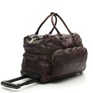 Снимка на CAMPOMAGGI TROLLEY DUFFLE BAG TOKIO IN DARK BROWN LEATHER