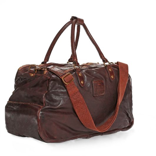 Снимка на CAMPOMAGGI TROLLEY DUFFLE BAG TOKIO IN DARK BROWN LEATHER