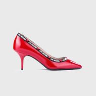 Снимка на LOVE MOSCHINO WOMEN'S DECOLLETE SHOES WITH LOGOS AND HEARTS