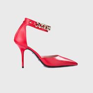 Снимка на LOVE MOSCHINO WOMEN'S HEARTS CHAIN HIGH DECOLLETE PUMPS