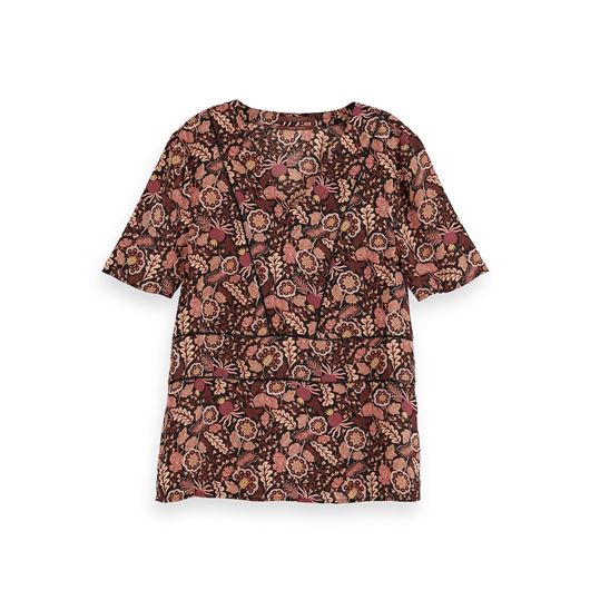 Снимка на SCOTCH&SODA WOMEN'S SHORT SLEEVE LADDER TOP