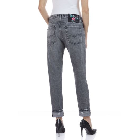 Снимка на REPLAY WOMEN'S BOY FIT MARTY ROSE LABEL JEANS