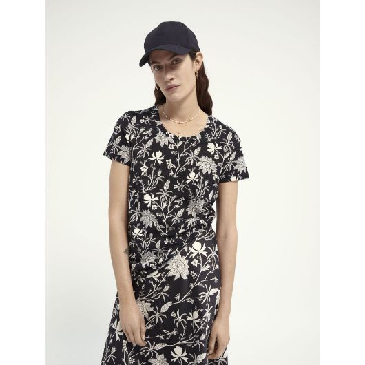 Снимка на SCOTCH&SODA WOMEN'S PRINTED SHORT SLEEVE TEE