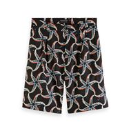 Снимка на SCOTCH&SODA MEN'S SEASONAL FIT- ALL-OVER PRINTED LINEN-BLEND BERMUDA SHORT