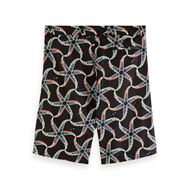 Снимка на SCOTCH&SODA MEN'S SEASONAL FIT- ALL-OVER PRINTED LINEN-BLEND BERMUDA SHORT