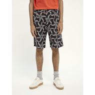 Снимка на SCOTCH&SODA MEN'S SEASONAL FIT- ALL-OVER PRINTED LINEN-BLEND BERMUDA SHORT