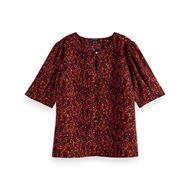 Снимка на SCOTCH&SODA WOMEN'S PRINTED TOP WITH GATHERED SLEEVE