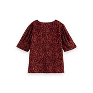 Снимка на SCOTCH&SODA WOMEN'S PRINTED TOP WITH GATHERED SLEEVE