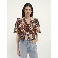 Снимка на SCOTCH&SODA WOMEN'S HIGH SUMMER COTTON TOP IN PRINT