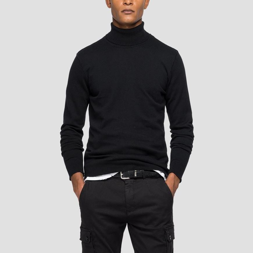 Снимка на REPLAY MEN'S TURTLENECK PULLOVER WITH CACHEMIRE