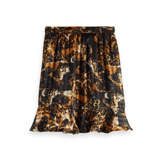 Снимка на SCOTCH&SODA WOMEN'S PRINTED WRAP-OVER RECYCLED POLYESTER MINI SKIRT