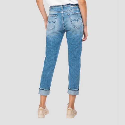 Снимка на REPLAY WOMEN'S BOY FIT MARTY BROKEN EDGE JEANS