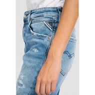 Снимка на REPLAY WOMEN'S BOY FIT MARTY BROKEN EDGE JEANS