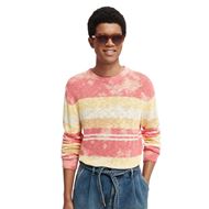 Снимка на SCOTCH&SODA MEN'S STRIPED PULLOVER WITH BLEACH TIE-DYE