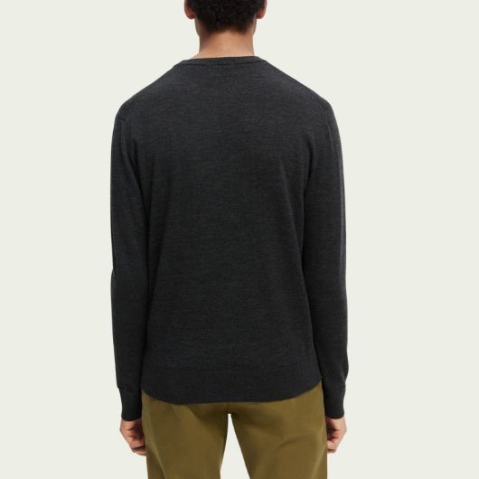 Снимка на SCOTCH&SODA MEN'S ESSENTIALS - CREWNECK PULLOVER IN MERINO WOOL