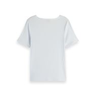 Снимка на SCOTCH&SODA WOMEN'S FITTED RIBBED SCOOP-NECK T-SHIRT