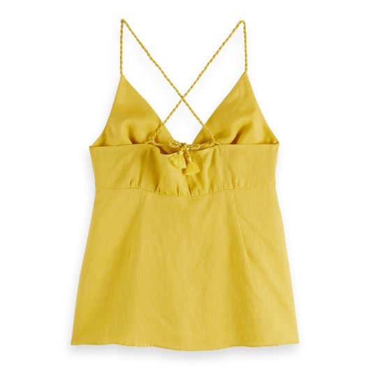 Снимка на SCOTCH&SODA WOMEN'S LINEN TANK TOP WITH TIE DETAIL