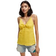 Снимка на SCOTCH&SODA WOMEN'S LINEN TANK TOP WITH TIE DETAIL