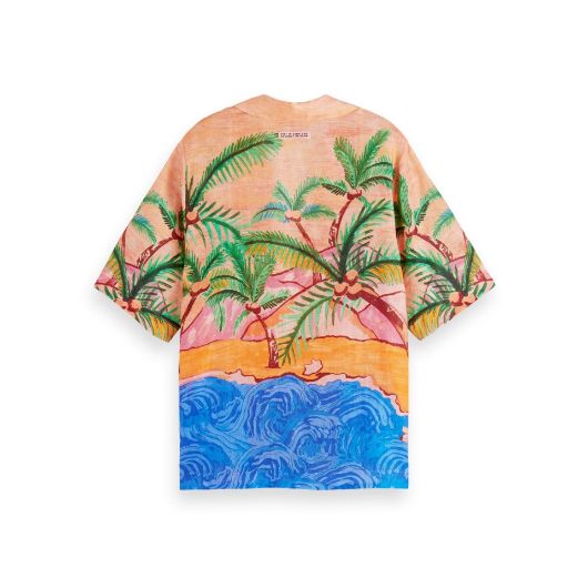 Снимка на SCOTCH&SODA WOMEN'S PRINTED LINEN HAWAIIAN SHIRT